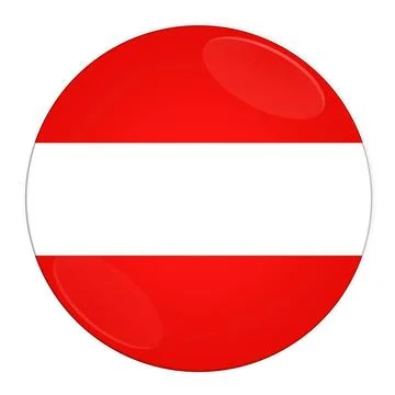 Austrian button with flag Abstract illustration: button with flag from aus... Stock Photos