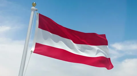 Austrian flag in 4k Video stock 62439163