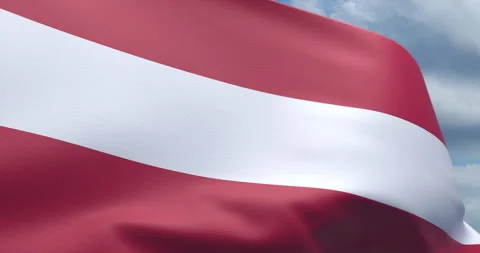 Austrian flag  Stock Footage 289682912