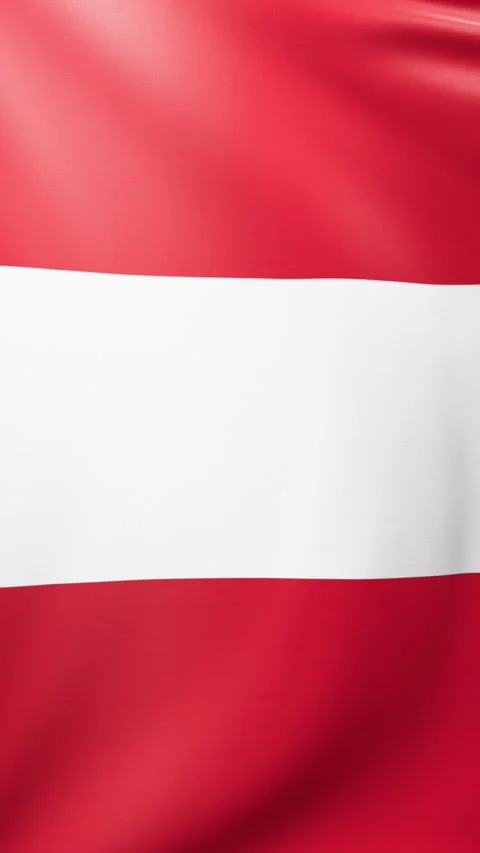 Austrian flag Stock Footage 302741433