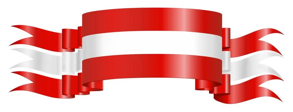 Austrian Flag Stock Illustration