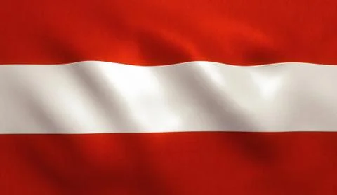Austrian Flag Stock Illustration
