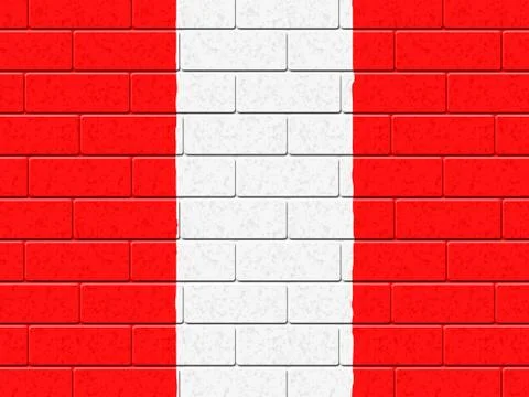 Austrian flag means empty space and construction Illustrazione stock