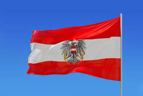 Austrian flag Stock Photos