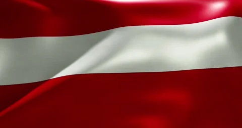 Austrian flag waving 30 seconds 4K ultra high quality 60fs video Stock Footage 321291449