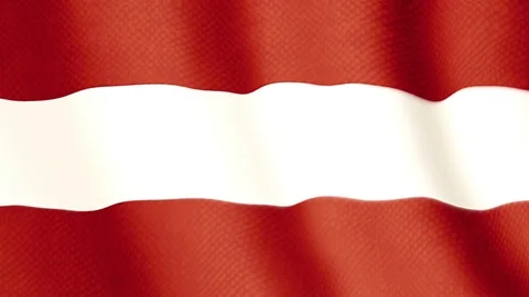 Austrian flag waving animation Stock Footage 76264433