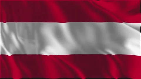 Austrian flag waving slowly Video stock 334892784