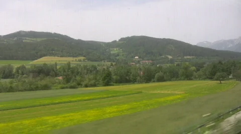 Austrian landscape tracking Stock Footage 850195