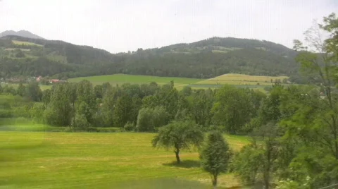 Austrian landscape tracking Stock Footage 850203