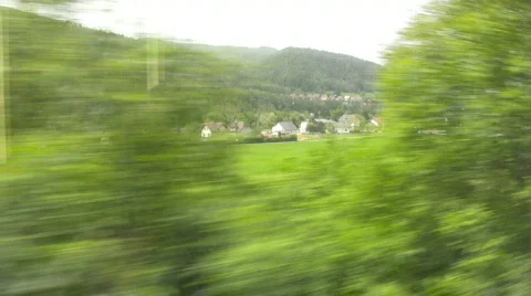 Austrian landscape tracking Stock Footage 850216