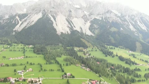 Austrian mountain 1 - panning Video stock 130524245