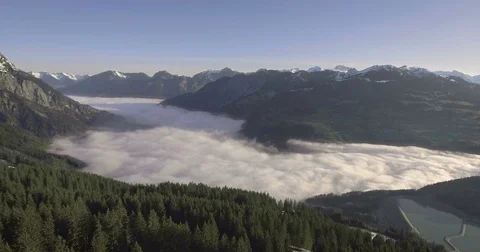Austrian Mountain Landscape Aerial Stock Footage 75365046