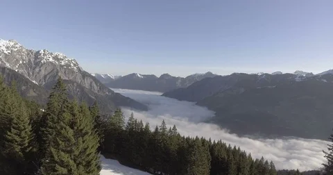 Austrian Mountain Landscape Aerial Stock Footage 75365213