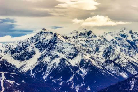 Austrian mountain tops Stock Photos