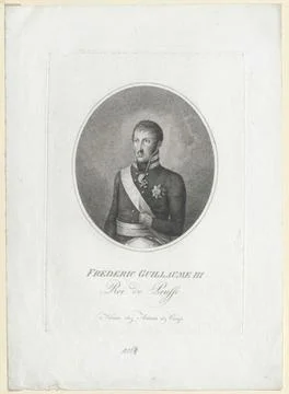 Austrian Museums, 17th-20th ct, Friedrich Wilhelm III., King of Prussia. Stock Photos