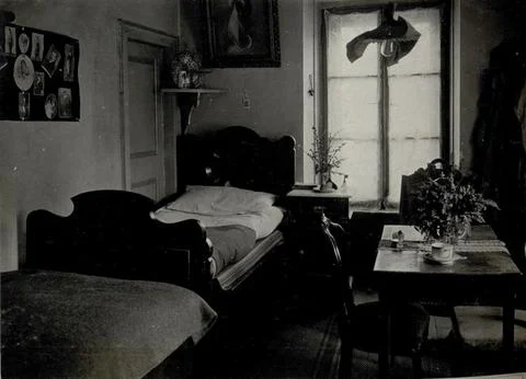 Austrian Museums, 17th-20th ct, Levico. Accommodations Female auxiliary staff Stock Photos