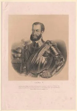Austrian Museums, 17th-20th ct, Karl V., Roman-German Emperor. Stock Photos