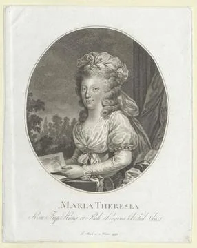Austrian Museums, 17th-20th ct, Maria Theresia, Princess of Naples Sicily. Foto stock