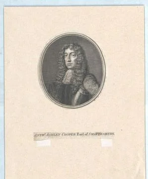Austrian Museums, 17th-20th ct, Cooper, 1. Earl of Shaftesbury, Anthony Ashley . Stock Photos