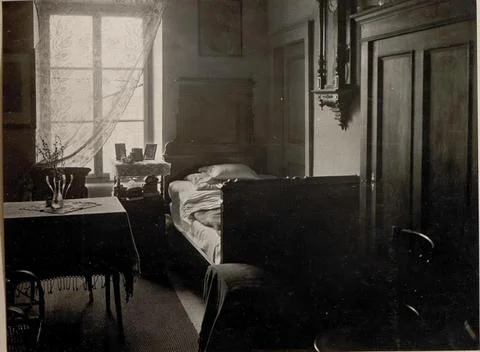 Austrian Museums, 17th-20th ct, Levico. Accommodations Female auxiliary staff Stock Photos