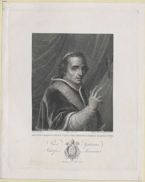 Austrian Museums, 17th-20th ct, Pius VII., Pope. Stock Photos