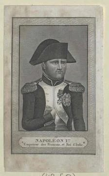 Austrian Museums, 17th-20th ct, Napoleon I. Bonaparte, Emperor of the French. Stock Photos