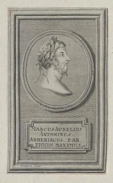 Austrian Museums, 17th-20th ct, Marcus Aurelius, Roman Emperor Eraser: Fritzsch, Stock Photos
