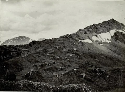 Austrian Museums, 17th-20th ct, Accommodation and positions at Le SellePass. Stock Photos