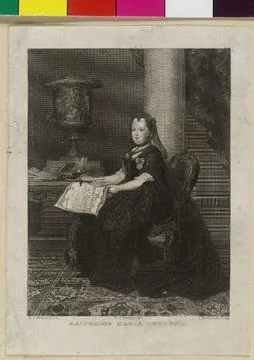 Austrian Museums, 17th-20th ct, Maria Theresia, Roman-German Empress Maria Stock Photos