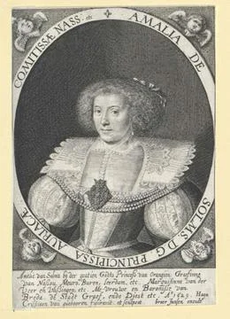 Austrian Museums, 17th-20th ct, Solms-Braunfels, Amalie Countess to half figure, 스톡 사진
