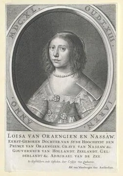 Austrian Museums, 17th-20th ct, Luise Henriette, Princess of Orania, Countess of 스톡 사진