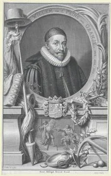 Austrian Museums, 17th-20th ct, Wilhelm I, Prince of Orania, Graf von Nassau 스톡 사진