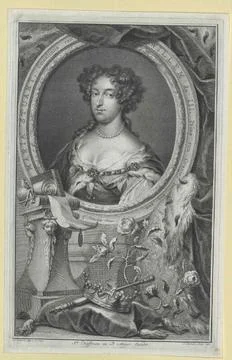Austrian Museums, 17th-20th ct, Maria II., Queen of England as a princess of 스톡 사진