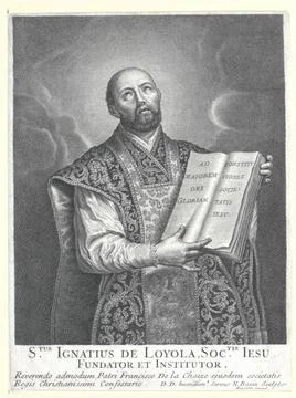 Austrian Museums, 17th-20th ct, Ignatius of Loyola, Holy Stecher: Bazin, Nicolas Stock Photos