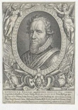 Austrian Museums, 17th-20th ct, Moritz, Prince of Orania, Count of Nassau breast 스톡 사진