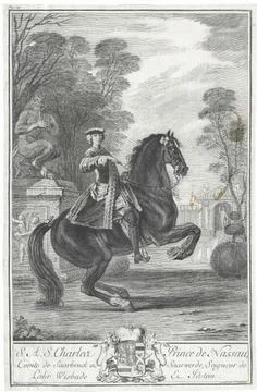 Austrian Museums, 17th-20th ct, Nassau-Usingen, Karl Prince from in Schlosspark 写真素材