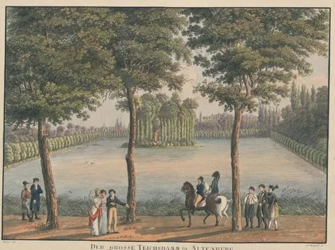 Austrian Museums, 17th-20th ct, The big pond in Altenburg dedication: Sr. Stock Photos