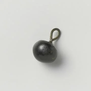 Austrian Museums, 17th-20th ct, Button from black glass or git. Button from Fotos de archivo