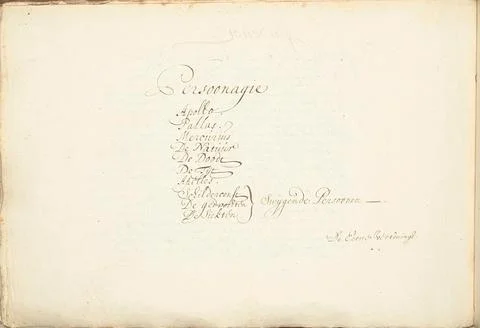 Austrian Museums, 17th-20th ct, List of characters from the actuator Sleepen Stock Photos