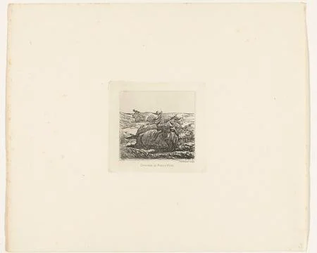 Austrian Museums, 17th-20th ct, Five lying cows. Stock Photos