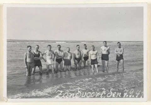 Austrian Museums, 17th-20th ct, German soldiers in Zandvoort, 1941. Amateur Stock Photos
