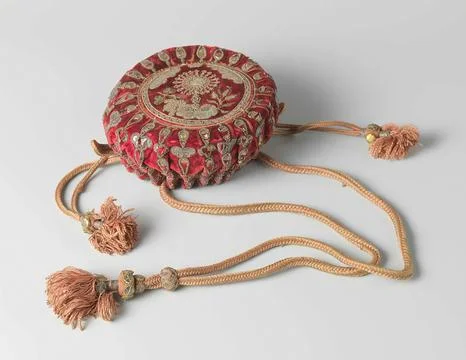 Austrian Museums, 17th-20th ct, Speech fair of wine red velvet, embroidered in Stock Photos