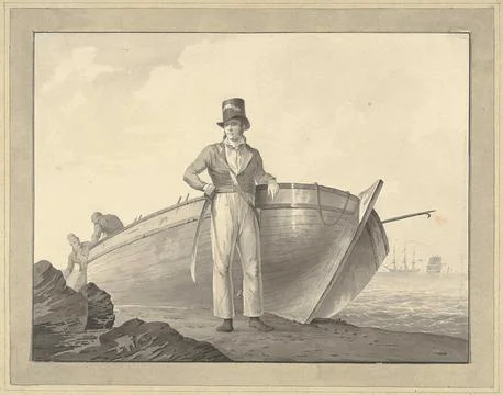 Austrian Museums, 17th-20th ct, Sailor at a sloop. Stock Photos