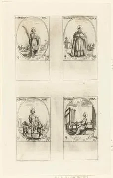 Austrian Museums, 17th-20th ct, Holy hippolytus of Rome, Sacred Radegundis of Foto stock