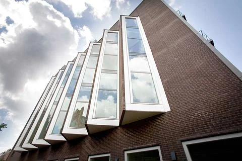 Austrian Museums, 17th-20th ct, Triangular bay windows; Atelier building, July Fotos de archivo