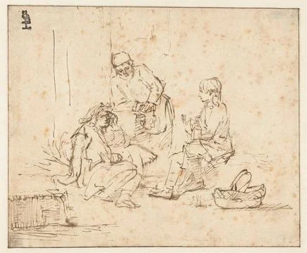 Austrian Museums, 17th-20th ct, Joseph in Prison Interpreting the Dreams of 写真素材
