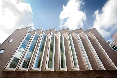 Austrian Museums, 17th-20th ct, Triangular bay windows; Atelier building, July Fotos de archivo