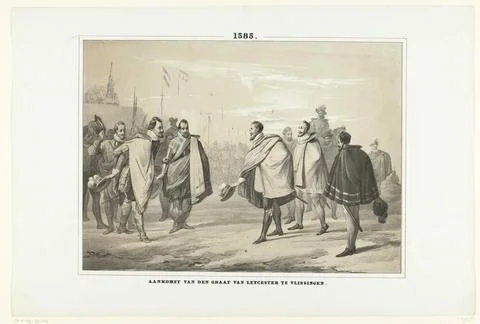 Austrian Museums, 17th-20th ct, The arrival of the count of Leicester in Stock Photos