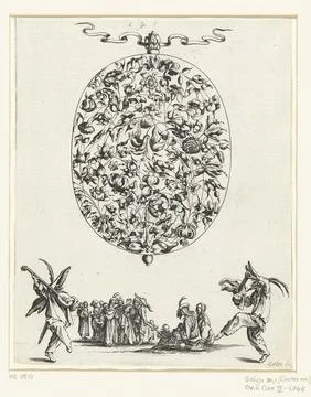 Austrian Museums, 17th-20th ct, Medallion with Floral Motives. The back of this Foto stock