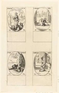 Austrian Museums, 17th-20th ct, Saint Margaret of Antioch, Sacred Praxedes of Foto stock